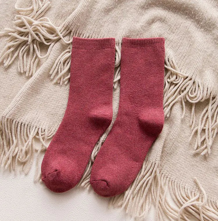 Thick cotton women's thermal socks in cozy autumn and winter wear, designed for warmth and comfort by Trendy Attic Store01.