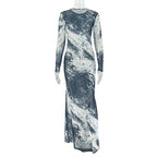 Personality Print Women's straight tube hip skirt by Plush Fashion Hub featuring a unique temperament design and fitted silhouette.