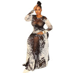 Personality Print Women's temperament straight tube hip skirt in a stylish design, featuring a fitted silhouette and vibrant print.