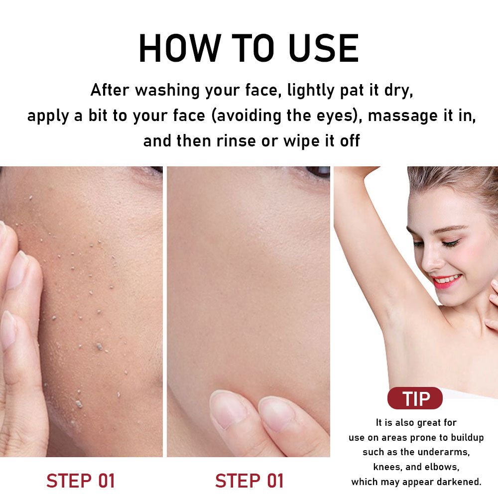 Set of four Phofay exfoliating skincare products from Plush Fashion Hub, featuring scrubs and exfoliators for smooth skin.