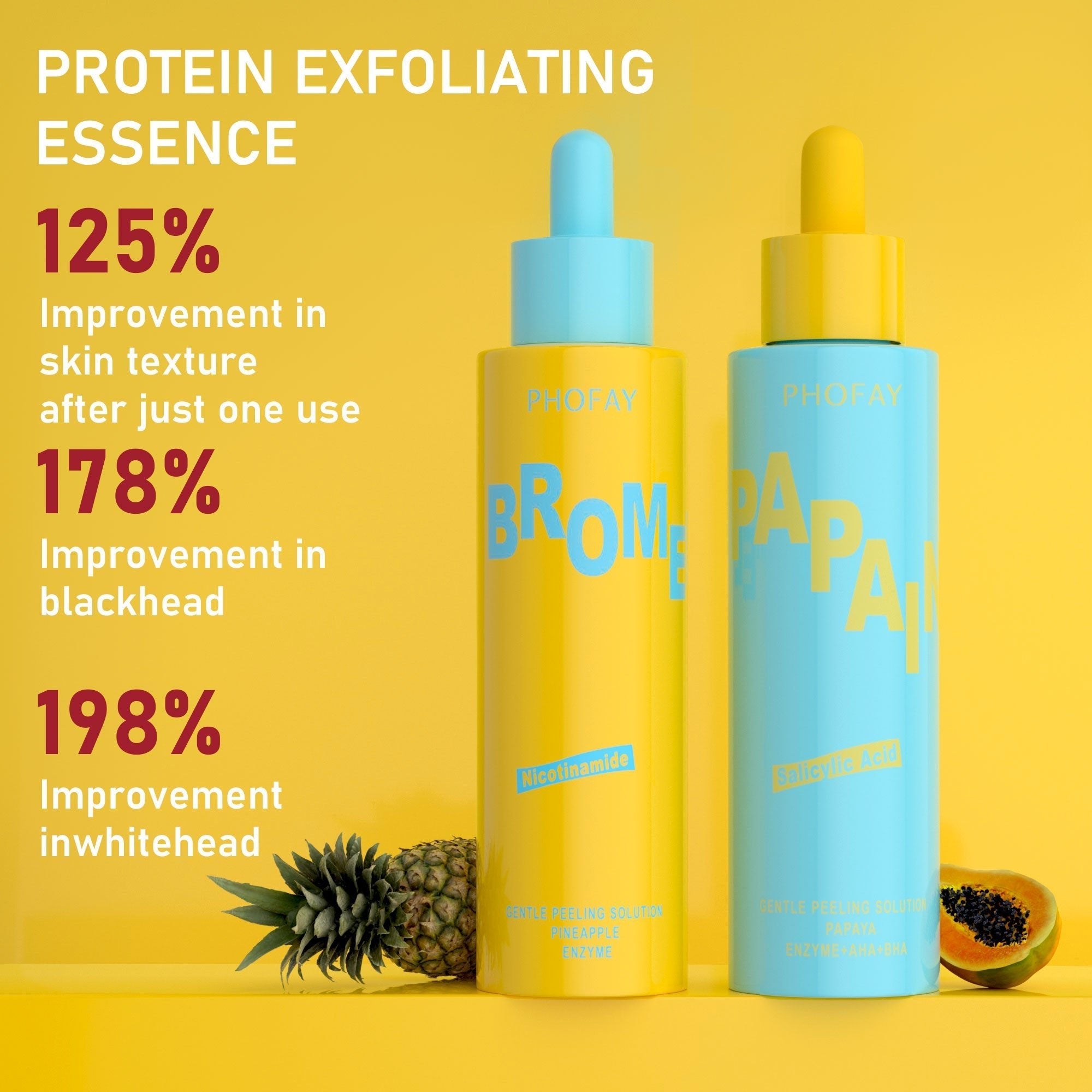 Set of four Phofay Exfoliating products from Plush Fashion Hub, featuring cleansing scrubs and exfoliators for smooth skin.
