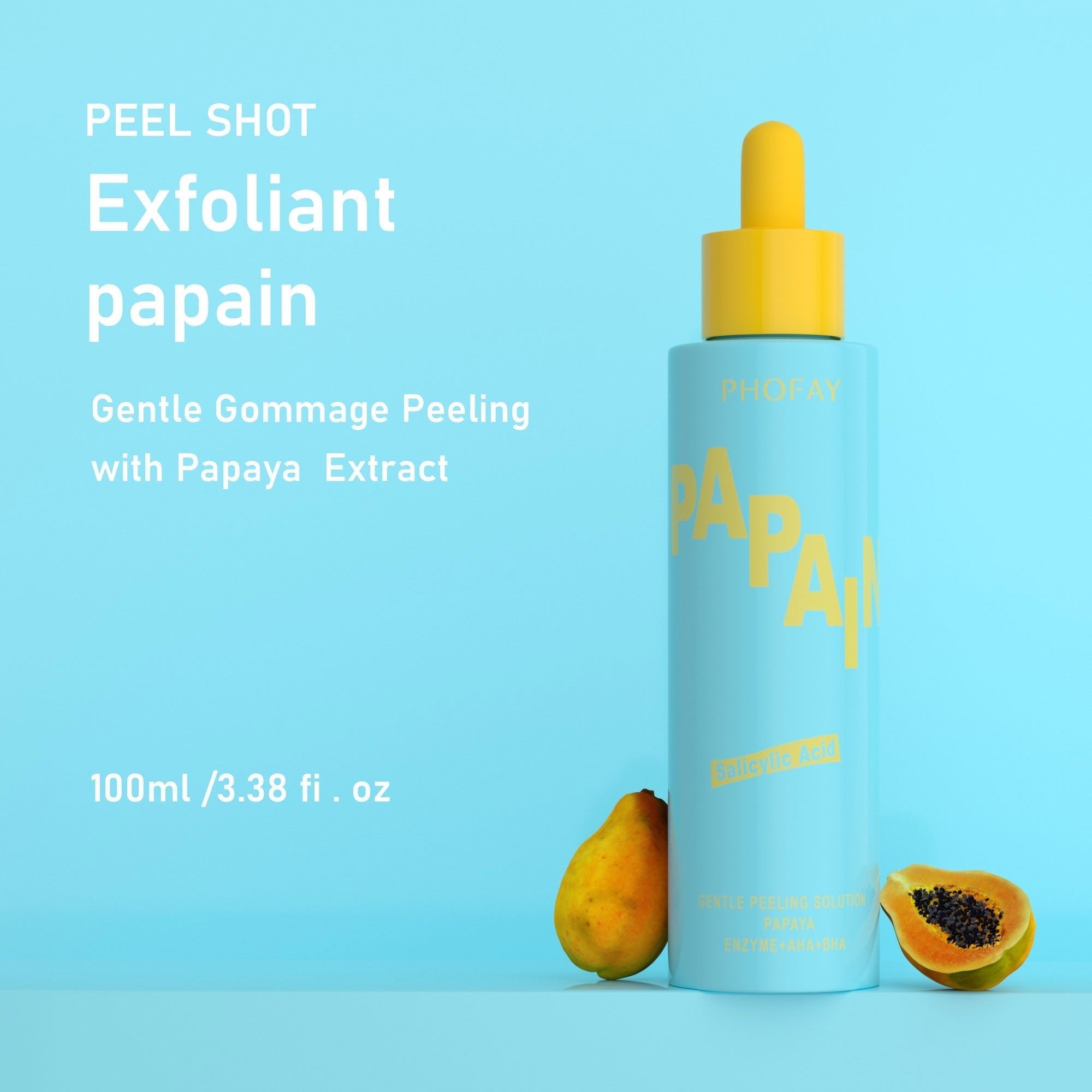 Plush Fashion Hub Phofay Exfoliating Set with four skincare products for gentle skin renewal and exfoliation.