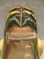 Pop Smoke Wig "Swiss Full Lace" Mixed Colors - Plush Fashion Hub