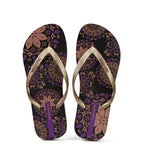 Women's printed summer toe post sandals from Trendsi, lightweight beach slides with colorful patterns and comfortable design.