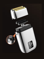 Trendsi professional rechargeable electric foil shaver with digital display for precise, smooth grooming in beauty and health care.