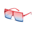 Red sunglasses Style 1669 by The House of Stylez with rounded frames and dark tinted lenses.