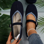 Women's breathable mesh slip-on walking sneakers by Trendsi, featuring round toes and lightweight casual design.