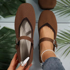 Women's breathable mesh slip-on walking sneakers by Trendsi featuring round toes and lightweight casual design.