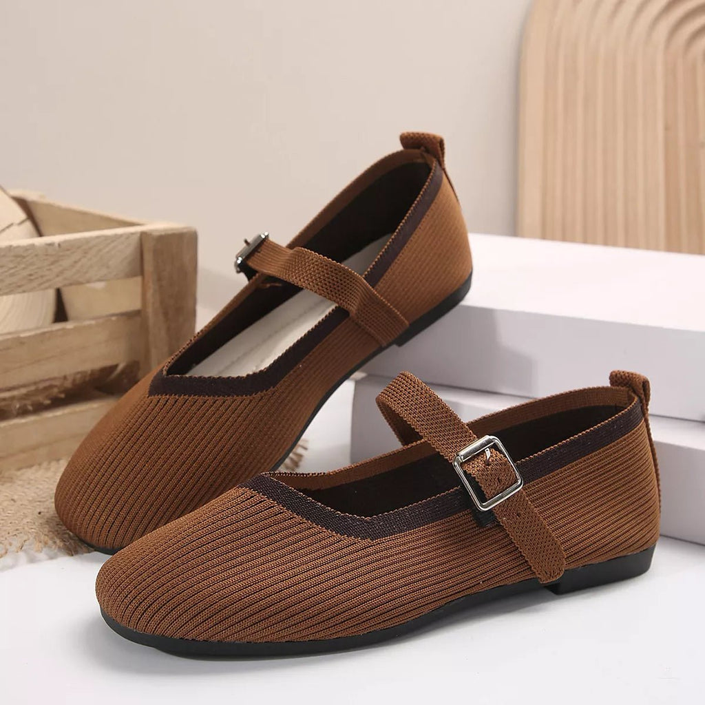 Women's breathable mesh slip-on walking sneakers with round toes, lightweight casual shoes from Trendsi.