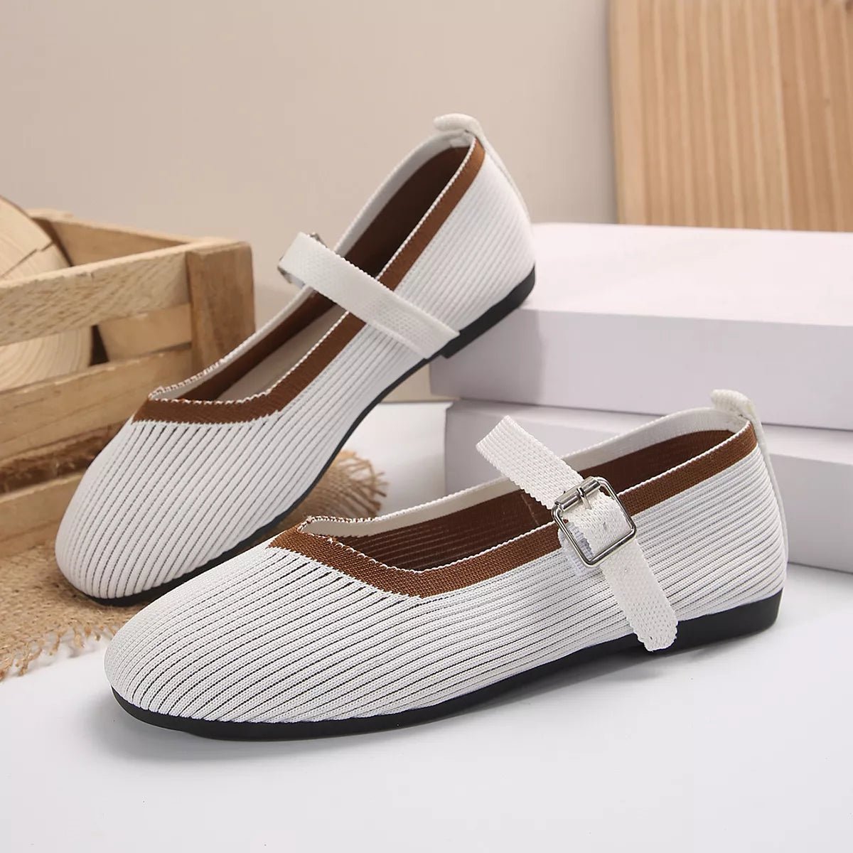 Women's breathable mesh slip-on walking sneakers by Trendsi, featuring round toes and lightweight casual shoe design.