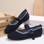 Women's breathable mesh slip-on walking sneakers by Trendsi, featuring round toes and lightweight casual shoe design.