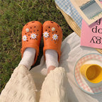 Women’s summer hole sandals from Trendy Attic Store01 featuring open-toe design and slip-on style in vibrant colors.
