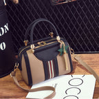 Plush Fashion Hub Sally Shoulder Bag in sleek design with a top handle and adjustable strap, made of soft leather.