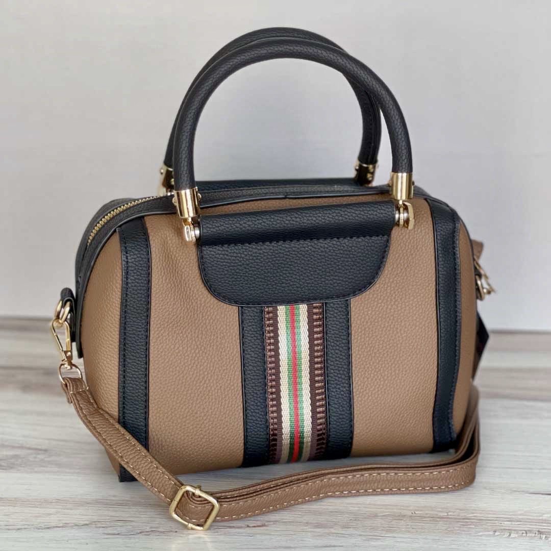 Plush Fashion Hub Sally shoulder bag in black with silver hardware and adjustable strap, stylish for everyday use.