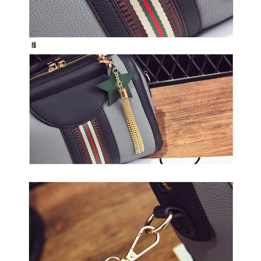 Plush Fashion Hub Sally shoulder bag in soft leather with adjustable strap and stylish design, ideal for casual and evening wear.