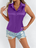 Satin Women Shirt Satin Women Shirt Satin Top Women Summer - Plush Fashion Hub