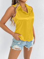 Satin Women Shirt Satin Women Shirt Satin Top Women Summer - Plush Fashion Hub