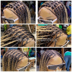 Scalp - looking Knotless Braid Wig, Full Lace, color 22 - Plush Fashion Hub