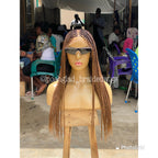 Shade Knotless Braid Wig, Full Lace, Color mix, Waist Length, Glueless - Plush Fashion Hub