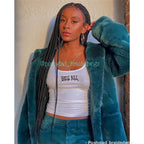 Shade Knotless Braid Wig, Swiss Full Lace, Color 1B, Glueless - Solange - Plush Fashion Hub