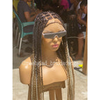 Shade Knotless Wig "Ombre Color" Medium Brown Full Lace - Plush Fashion Hub