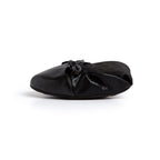 Black flats shoes by Plush Fashion Hub featuring a sleek, comfortable design perfect for everyday wear.