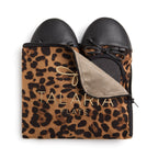 Plush Fashion Hub premium leopard flats shoes with pointed toe and stylish animal print for casual or dressy wear.