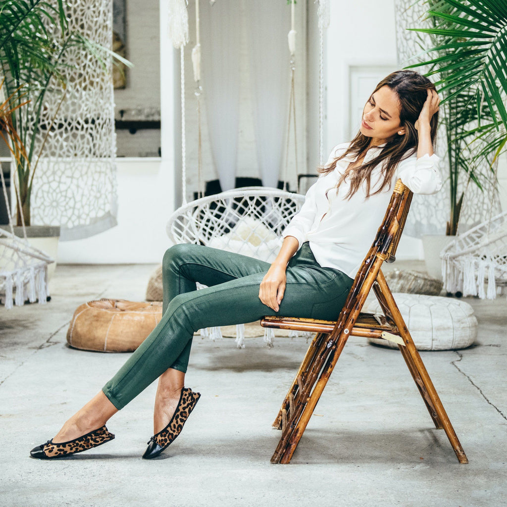 Plush Fashion Hub premium leopard flats shoes with pointed toes and stylish animal print design.