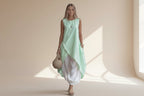 Plush Fashion Hub solid-color sleeveless loose-fit casual dress with patch pockets, casualwear for comfortable everyday wear.
