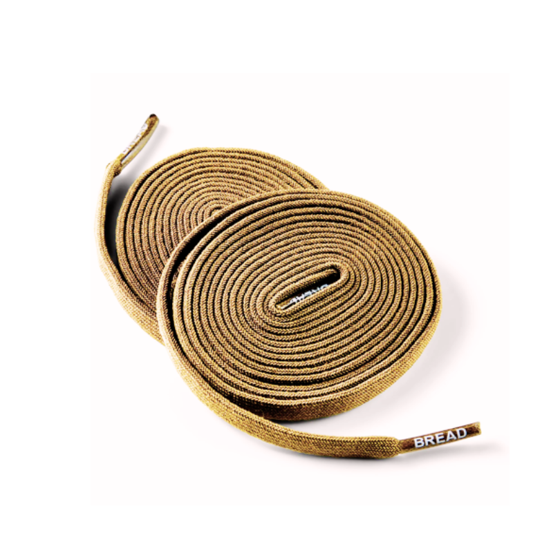 Stack of Plush Fashion Hub Coyote Brown elastic shoelaces, flexible and durable for comfortable shoe fit.