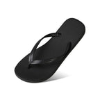 Women's rubber toe post flat sandals by Trendsi, minimalist casual footwear with comfortable flat design and simple style.