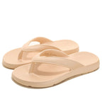 Women's lightweight platform toe post sandals by Trendsi, featuring casual slip-on design with comfortable sole and stylish look.