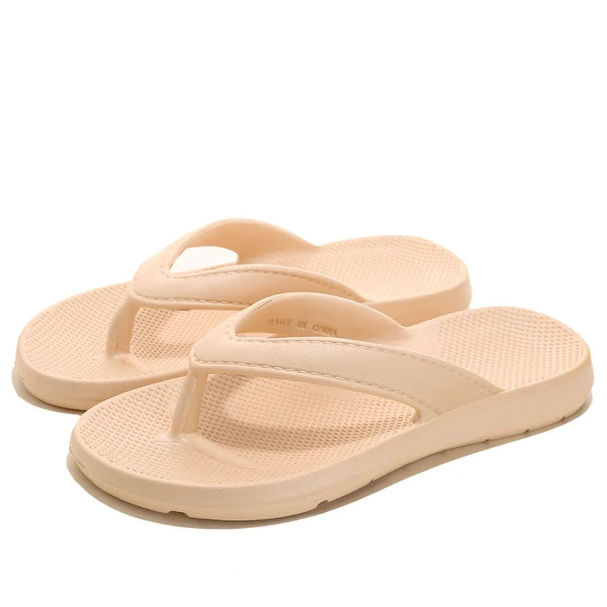Women's lightweight platform toe post sandals by Trendsi, featuring casual slip-on design with comfortable sole and stylish look.