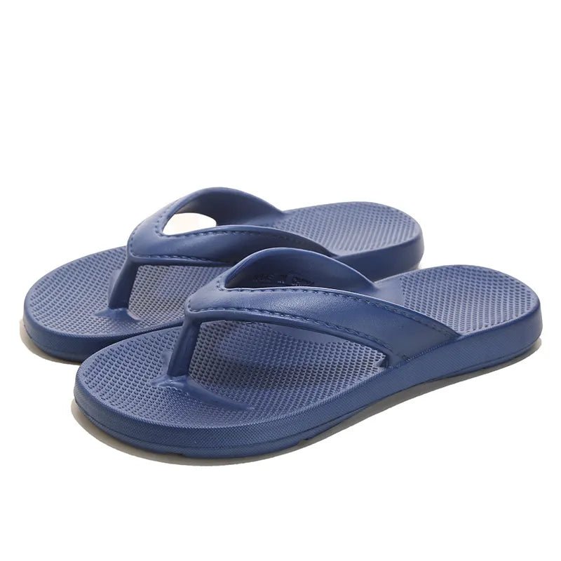 Women's lightweight platform toe post sandals by Trendsi, featuring comfortable casual design and slip-on style.