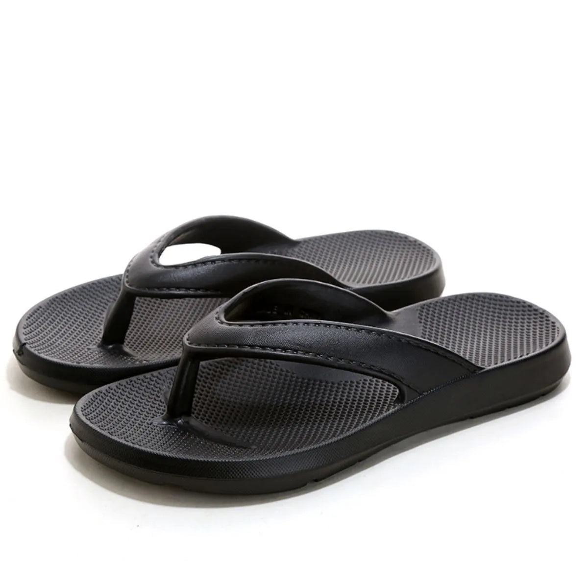Women's lightweight platform toe post sandals by Trendsi featuring casual slip-on design and comfortable sole for everyday wear.