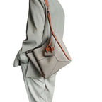 Contrast color basket handbag by Plush Fashion Hub, shoulder crossbody style with underarm carry and stylish design.