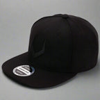 Unisex grey wool snapback hat by FitiqueFit featuring a structured brim and adjustable snap closure.
