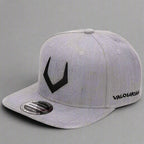 Unisex grey wool snapback hat with adjustable strap and flat brim, stylish cap from FitiqueFit.