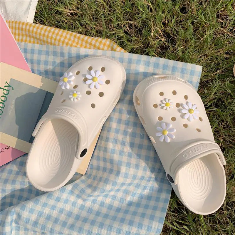 Women’s summer hole sandals by Trendy Attic Store01 with open toe design and comfortable slip-on style.