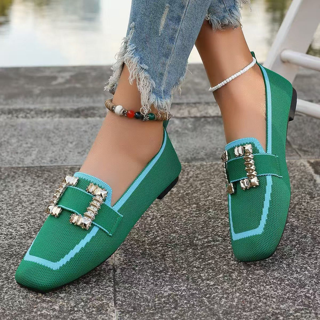 Vintage suede round-toe Gommino loafers for women, stylish driving shoes by Plush Fashion Hub with comfortable slip-on design.