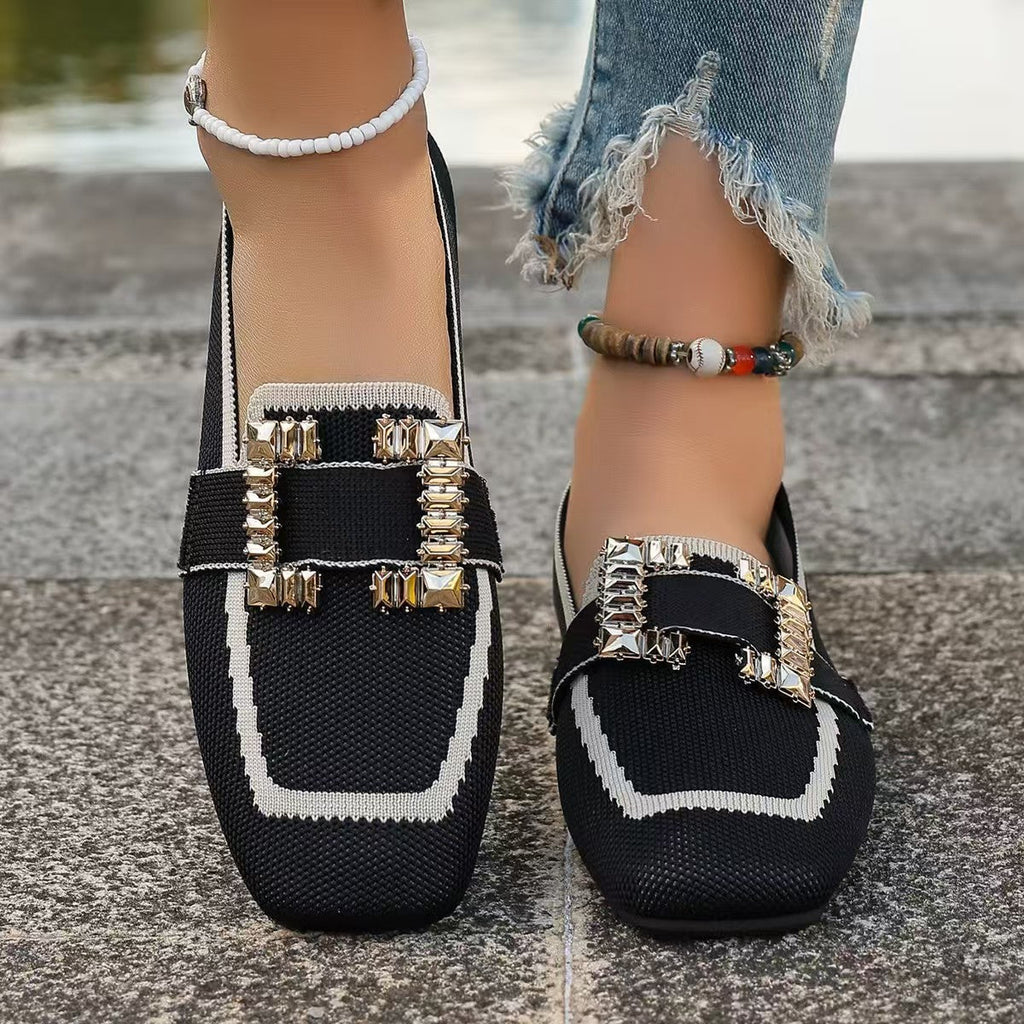 Vintage suede women's round-toe Gommino loafers by Plush Fashion Hub, showcasing driving style and classic footwear design.