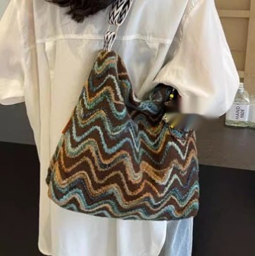 Embroidered ethnic-style women's crossbody shoulder bag with casual design and colorful embroidery from Plush Fashion Hub.