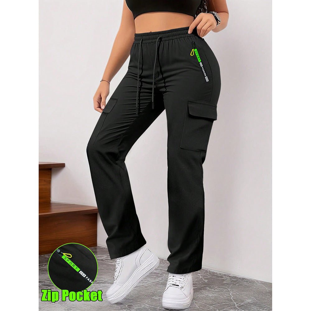 Women’s casual retro pants with large pockets, stylish and comfortable, featuring relaxed fit and versatile design.