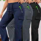 Women’s casual retro pants with large pockets, made by Plush Fashion Hub, featuring a relaxed fit and stylish design.