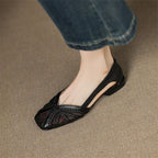 Women’s breathable mesh low-heel sandals by Plush Fashion Hub, stylish and versatile footwear for casual or dressy occasions.