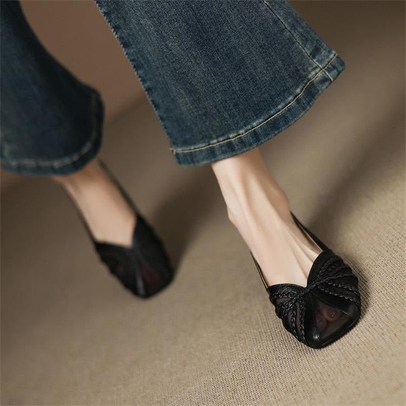 Women’s breathable mesh low-heel sandals by Plush Fashion Hub, showcasing stylish and versatile footwear for women.