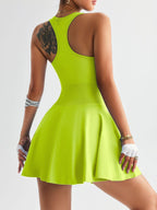 Women’s high waist yoga dress by Plush Fashion Hub, casualwear, featuring a comfortable fit and stylish design for active wear.