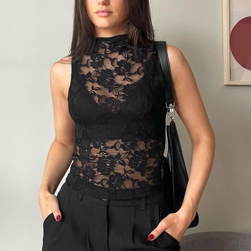 Women’s fitted lace-up casual top with European style, featuring trendy design and soft fabric from Plush Fashion Hub.