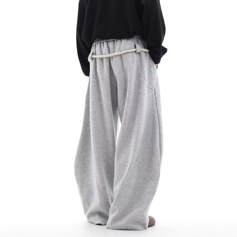 Women’s retro loose fit sweatpants from Plush Fashion Hub, casualwear with a relaxed, comfortable fit and vintage-inspired style.