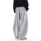 Women’s retro loose fit sweatpants from Plush Fashion Hub, casualwear with a relaxed, comfortable fit and vintage-inspired style.